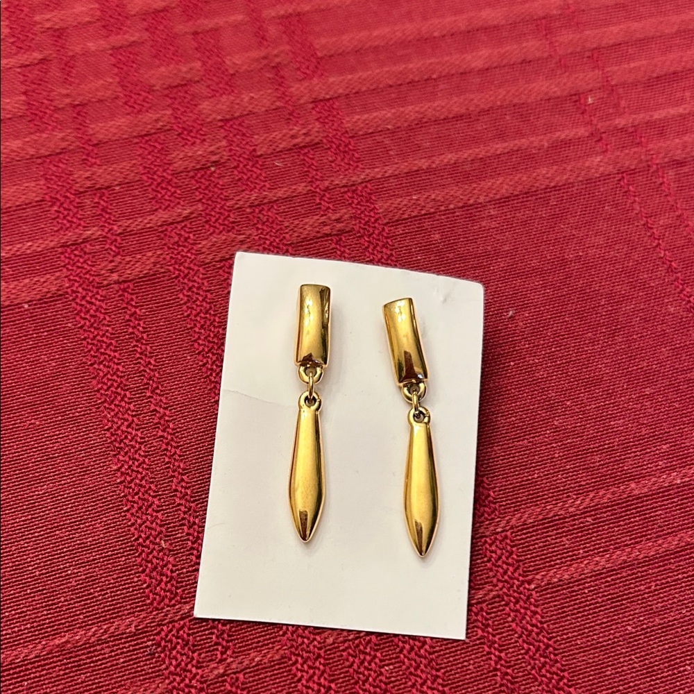 Monet Gold Dangle Earrings